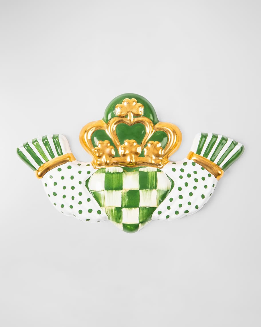 MacKenzie-Childs Lucky Check Claddagh Accent