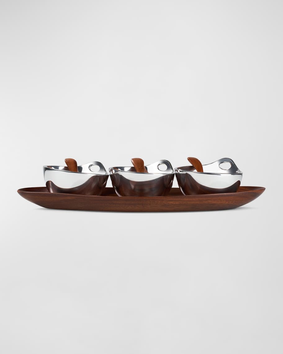 Portables Triple Condiment Server