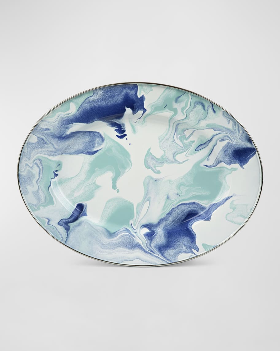 Golden Rabbit Lagoon Oval Platter