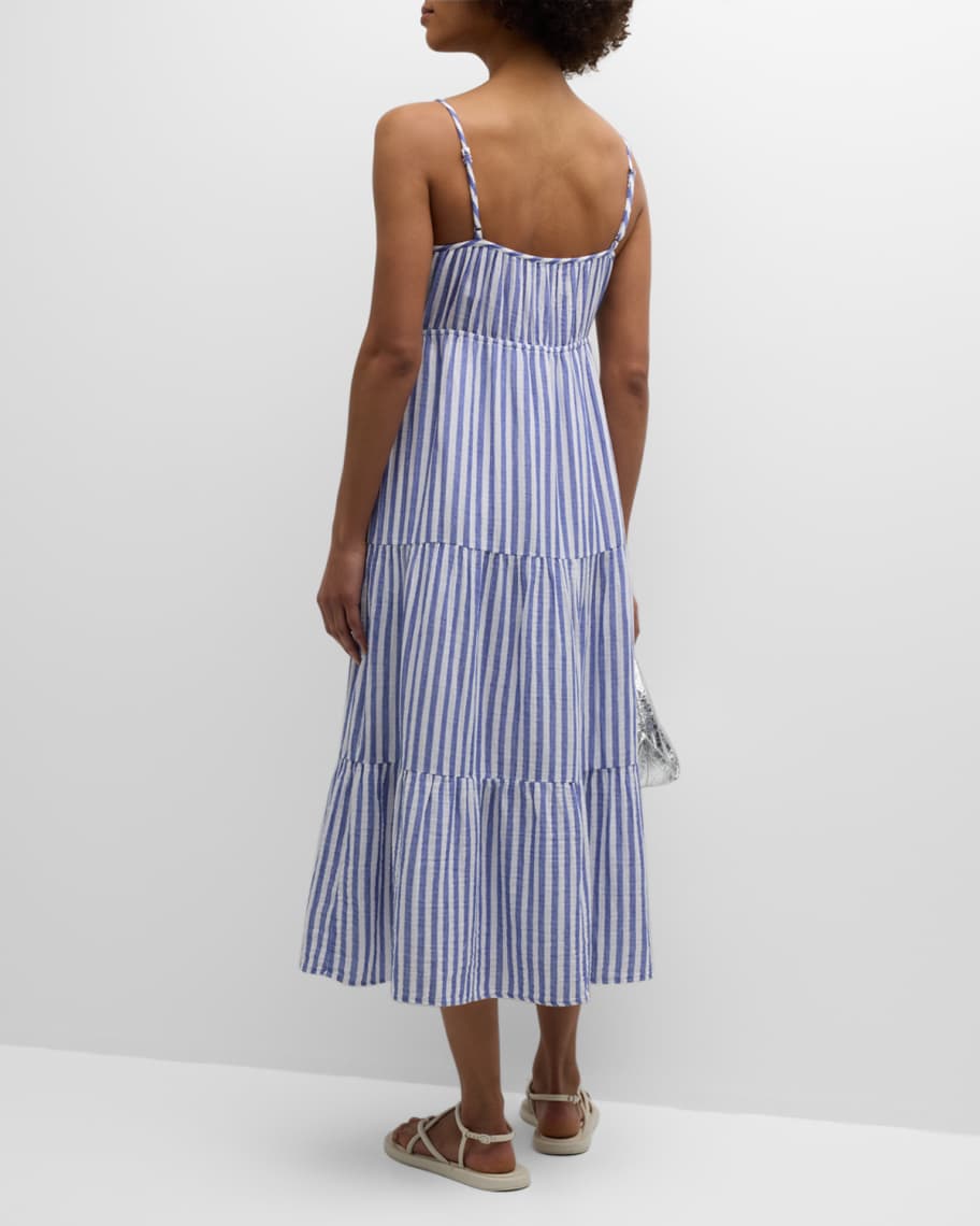 Image 3 of 6: Blakely Striped Midi Dress