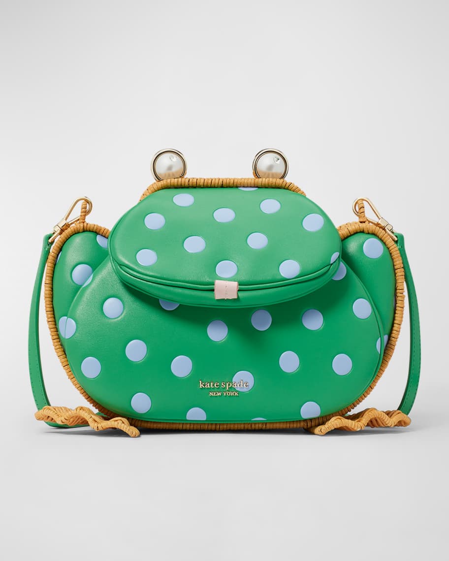 kate spade new york lily 3d frog polka dot crossbody bag Neiman Marcus