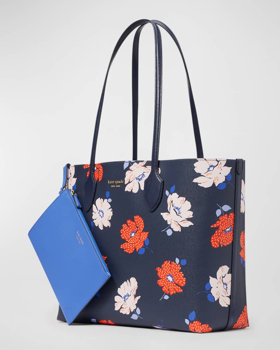 Image 3 of 5: bleecker large dotty floral printed tote bag