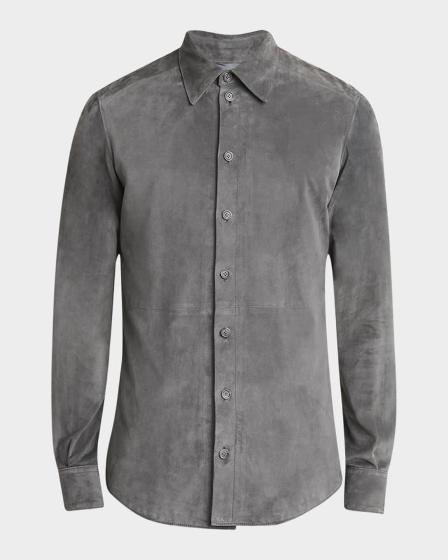 Dolce & Gabbana Blue Angel Patch Denim Buttoned Down Men Shirt