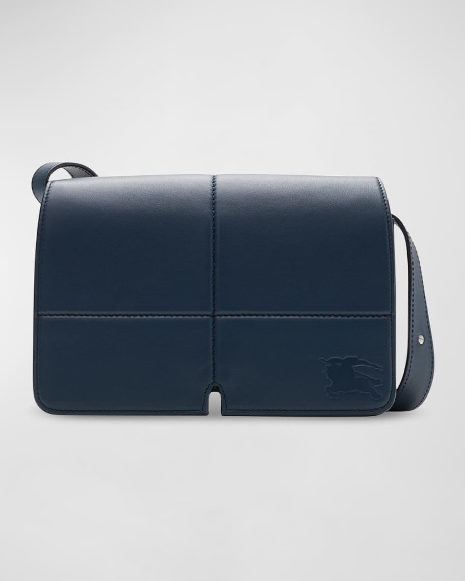 Image 1 of 6: Snip Flap Leather Shoulder Bag