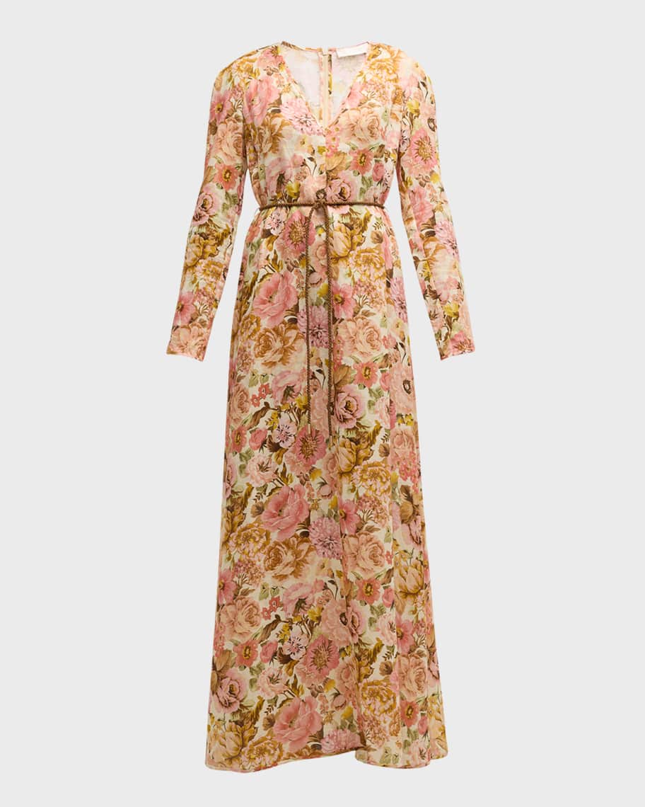 Zimmermann Golden Plunge Maxi Dress