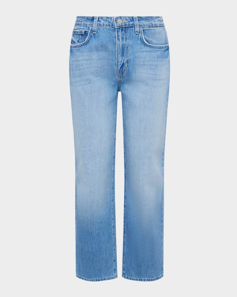 L'Agence June Ultra High-Rise Crop Stovepipe Jeans