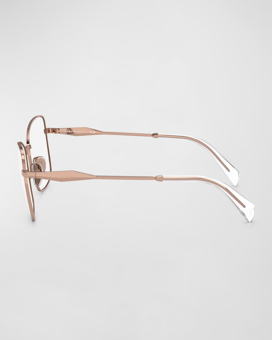 Image 2 of 4: Rose Gold Steel & Plastic Butterfly Glasses
