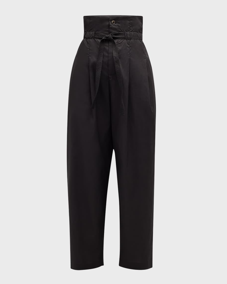 Image 1 of 6: Casimir Pleated Cropped Trousers