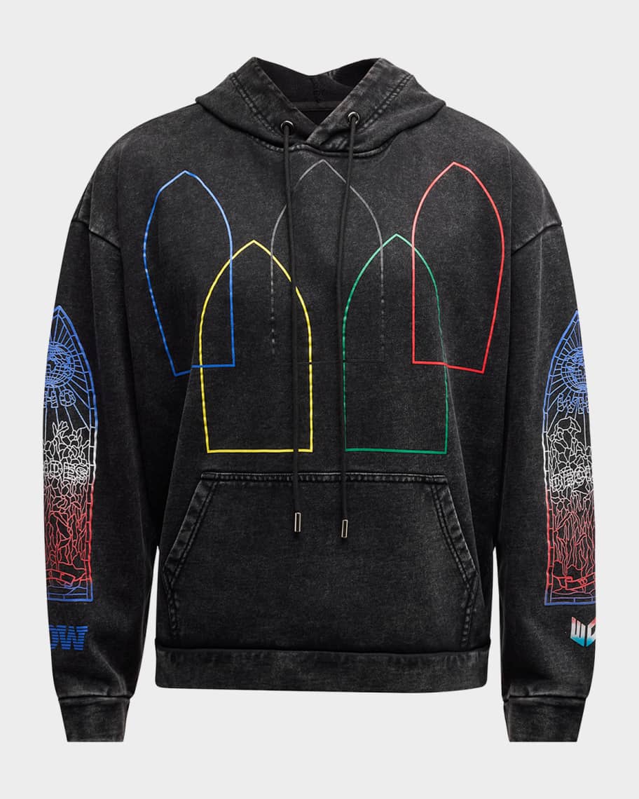 Revenge rainbow rhinestone hoodie cheap
