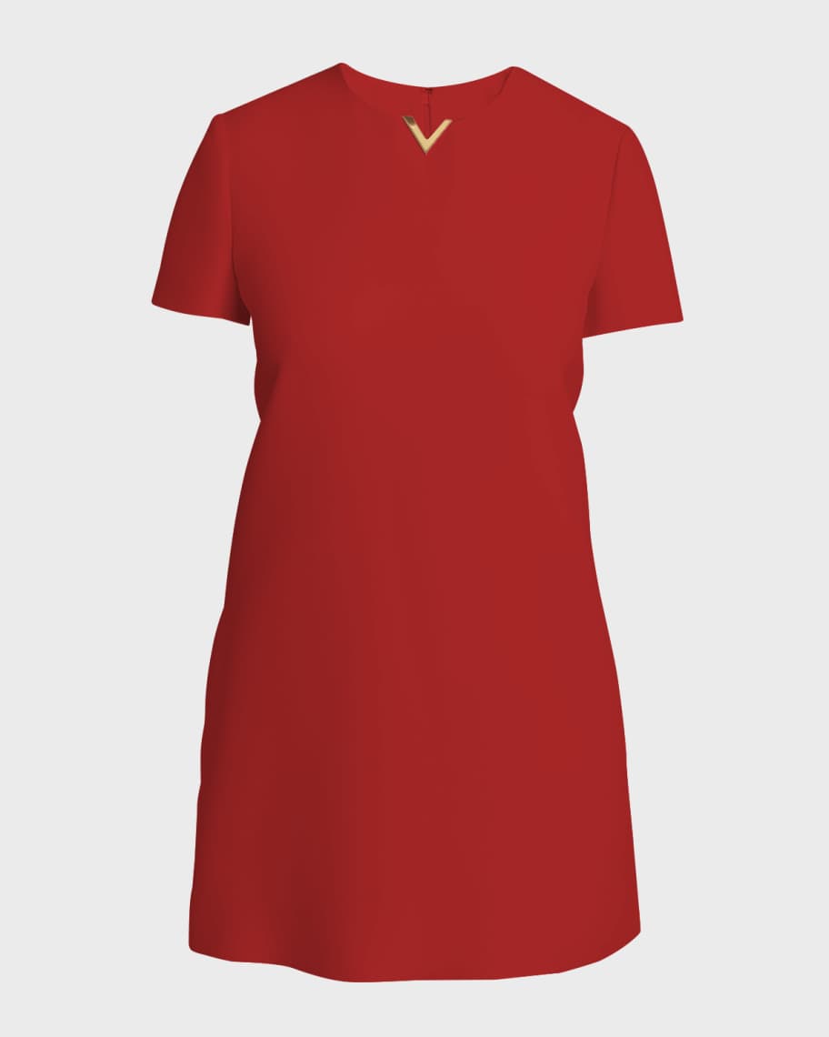 RED VALENTINO★素敵！Intarsia-knit mini dress REDVALENTINO Intarsia-knit mini dress | THE OUTNET