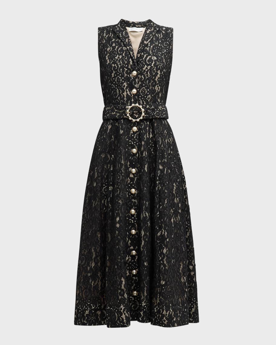 Elie tahari lisandra floral appliqué dress outlet