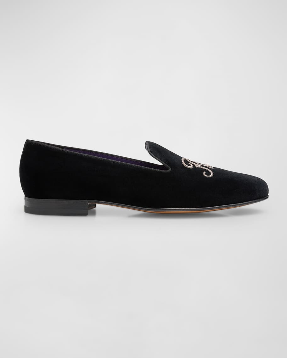 ralph lauren velvet loafers