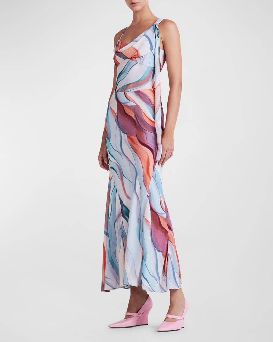 Image 3 of 3: Paulette Dusk Flared Midi Skirt