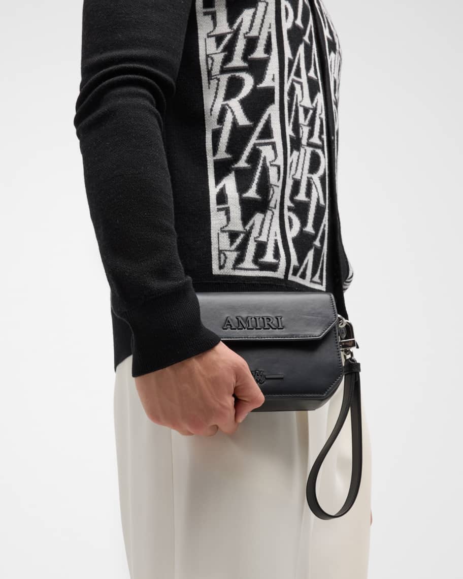 Image 2 of 6: Men's Napa Leather Clutch Bag