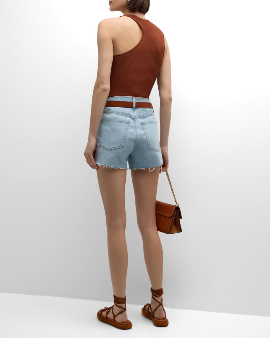 Image 3 of 6: Le Brigette Raw After Denim Shorts