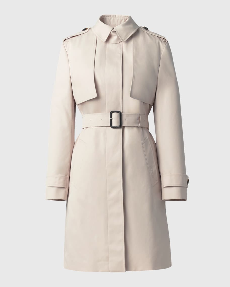 Burberry tiered hem trench coat online