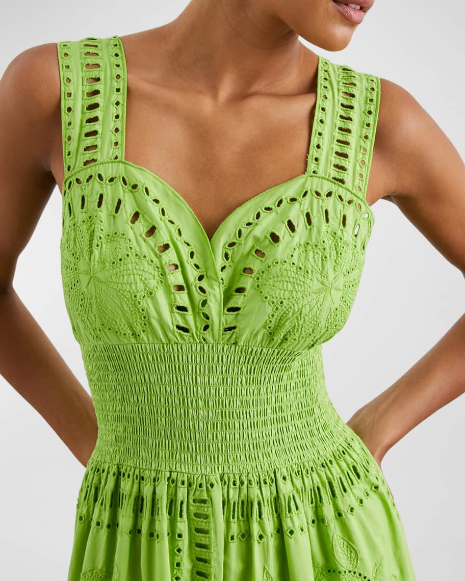 Image 3 of 3: Fawn Embroidered Midi Dress