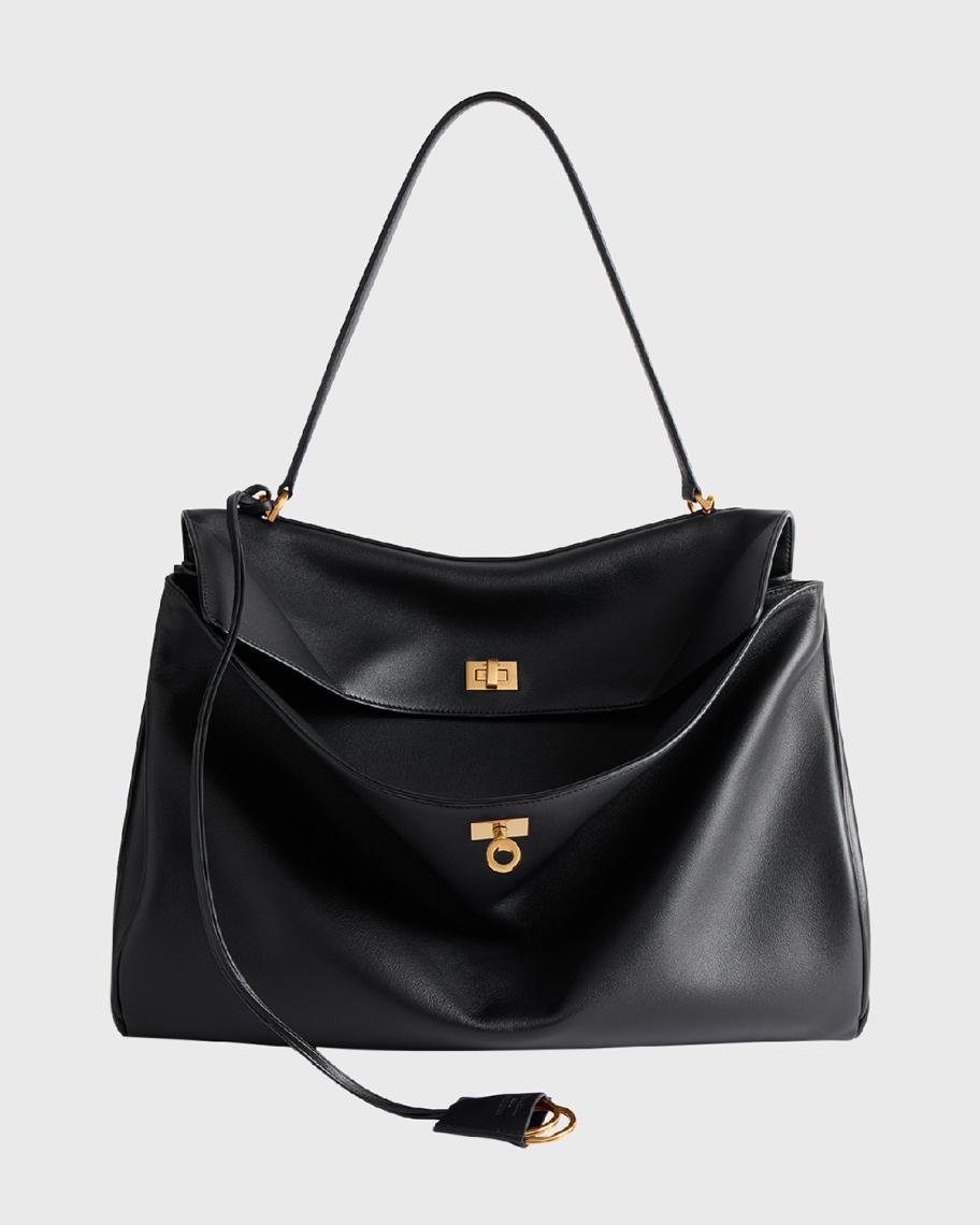 Balenciaga Rodeo Large Leather Top-Handle Bag
