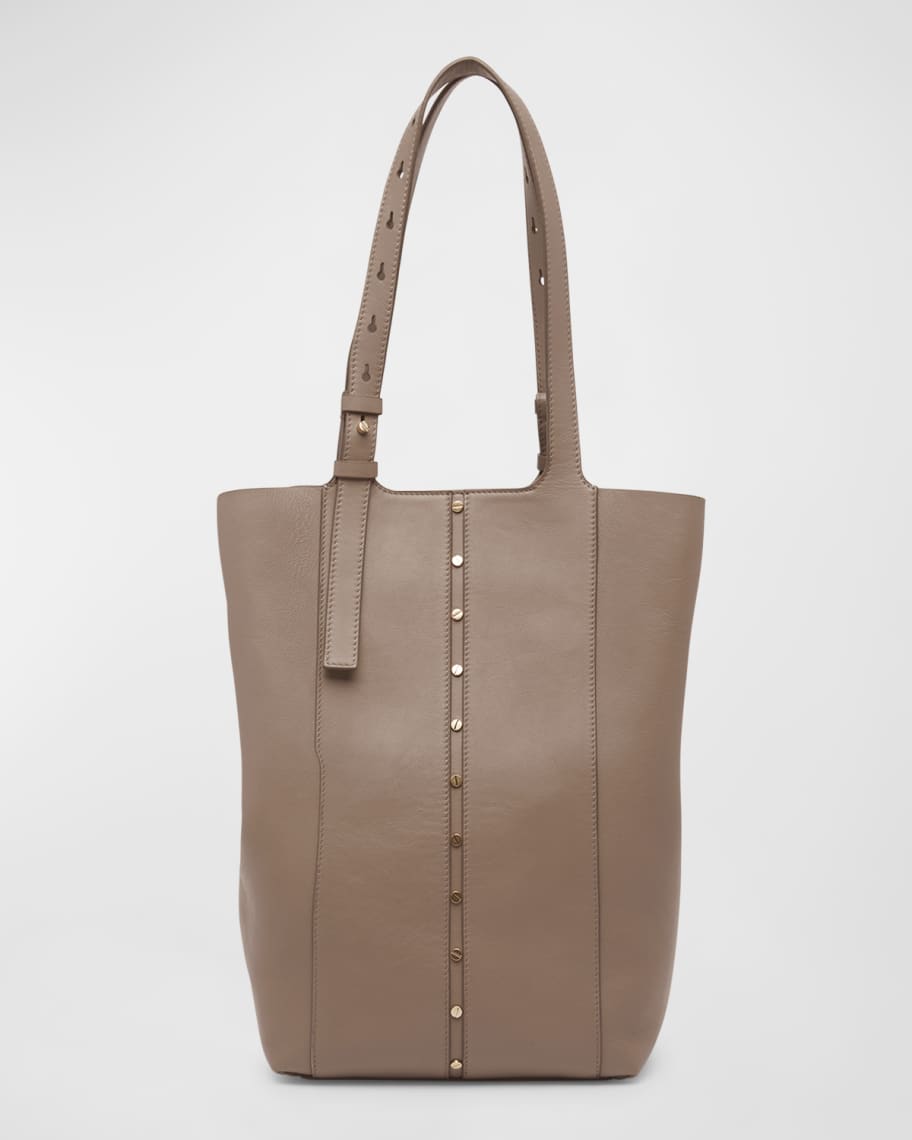 Golden Goose 24.7 North-South Studded Leather Tote Bag