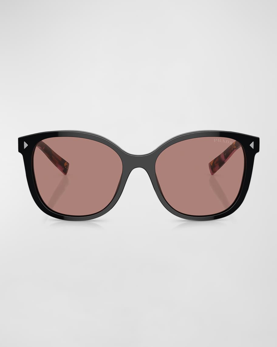Prada Two-Tone Acetate Square Sunglasses | Neiman Marcus