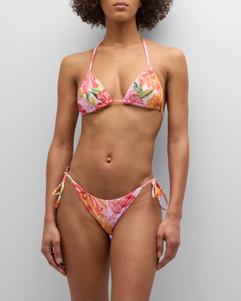 Women's Luxury Crochet Bikini - Ferrarini Red Swim Top – PQ Swim (PilyQ)