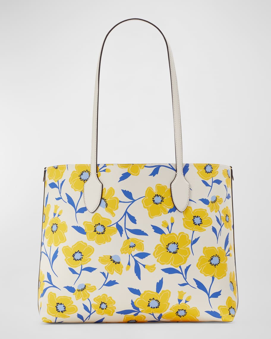 Image 2 of 2: bleecker large sunshine floral printed tote bag