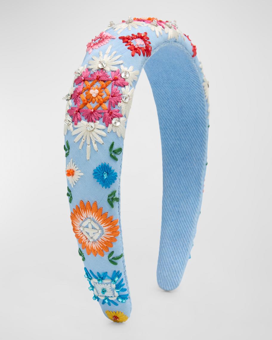 Mignonne Gavigan Taza Embroidered Headband | Neiman Marcus display picture 1