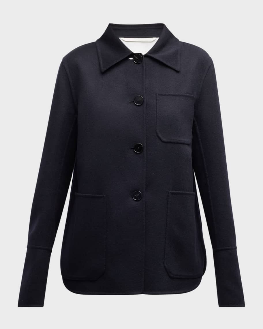 JIL SANDER NIGHT CASHMERE ジャンパー Jil Sander Cashmere Shirt Jacket | Neiman Marcus