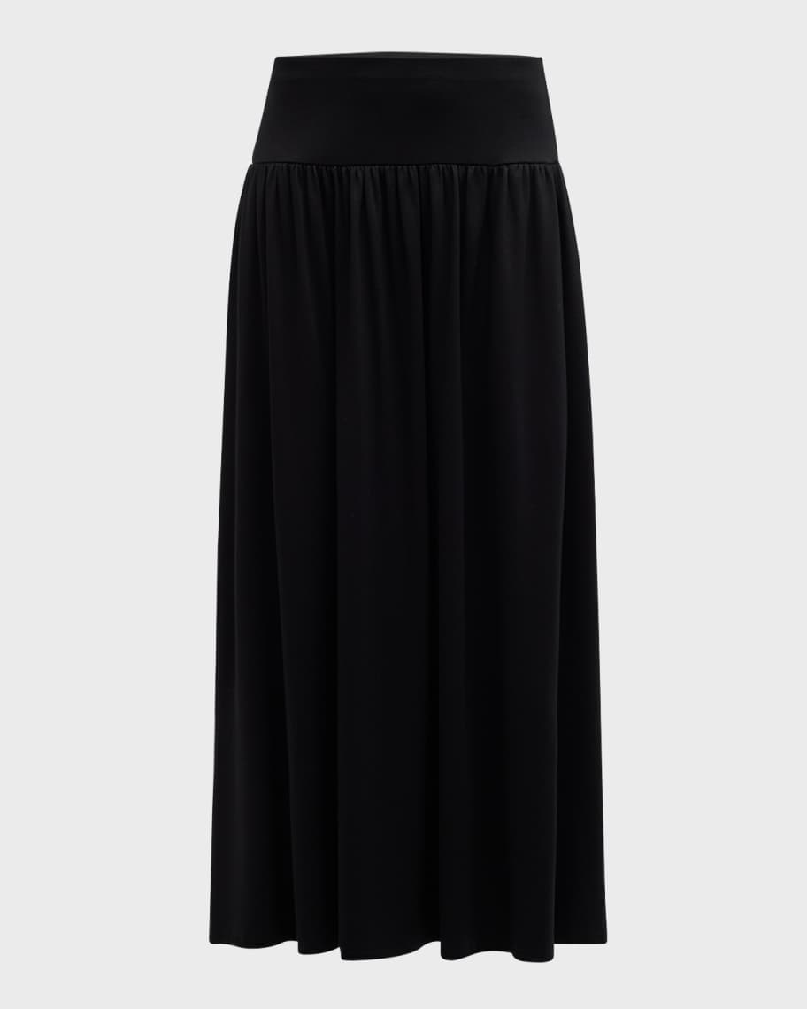 EILEEN FISHER Womens Pink Pocketed Midi Hi-Lo Skirt main image 0