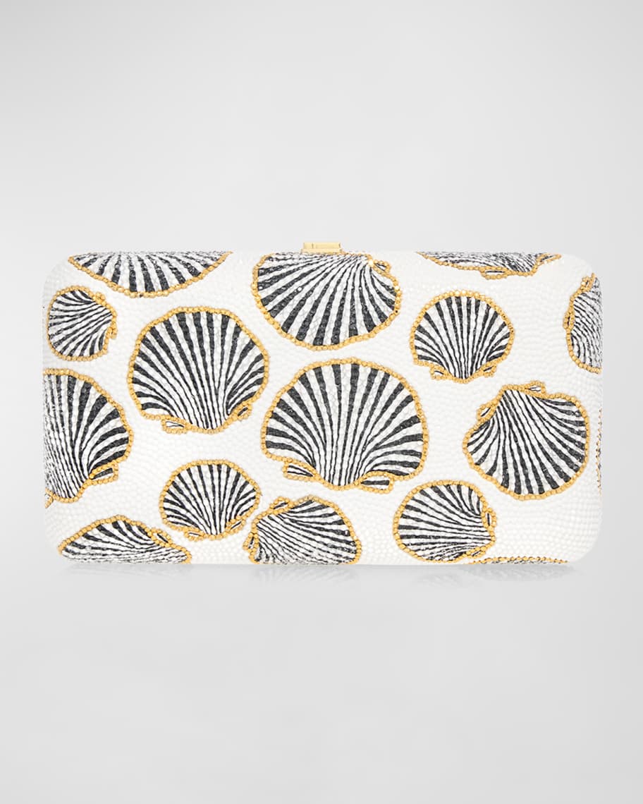 Judith Leiber Couture Rectangle Midnight Mollusk Aurum Clutch Bag