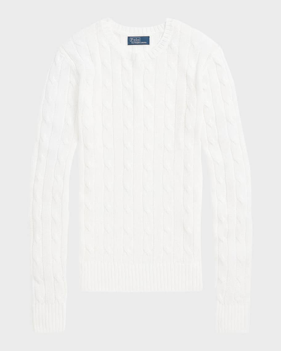 White sweater ralph lauren on sale