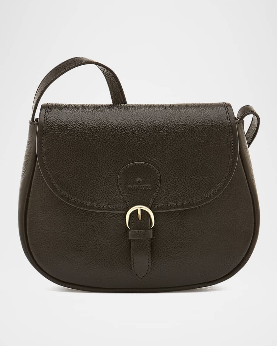 IL BISONTE/SHOULDER BAG 【BLACK】 Il Bisonte Novecento Leather Saddle Crossbody Bag | Neiman Marcus