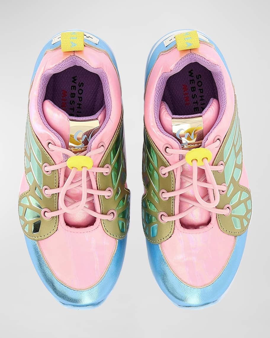 Image 3 of 3: Girl's Chiara Butterfly Sneaker, Baby/Toddler/Kids