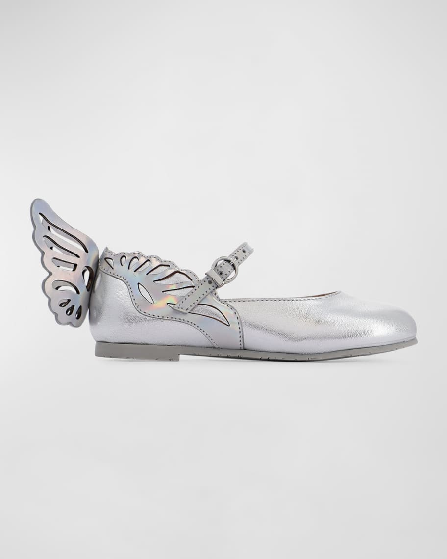 Image 1 of 3: Girl's Heavenly Butterfly-Wing Flats, Baby/Toddler/Kids