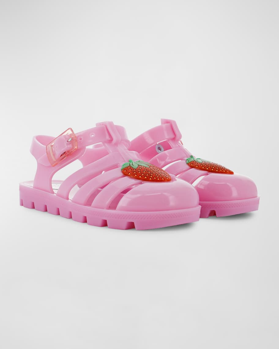 Image 2 of 3: Girl's Strawberry Jelly Sandals, Baby/Toddlers