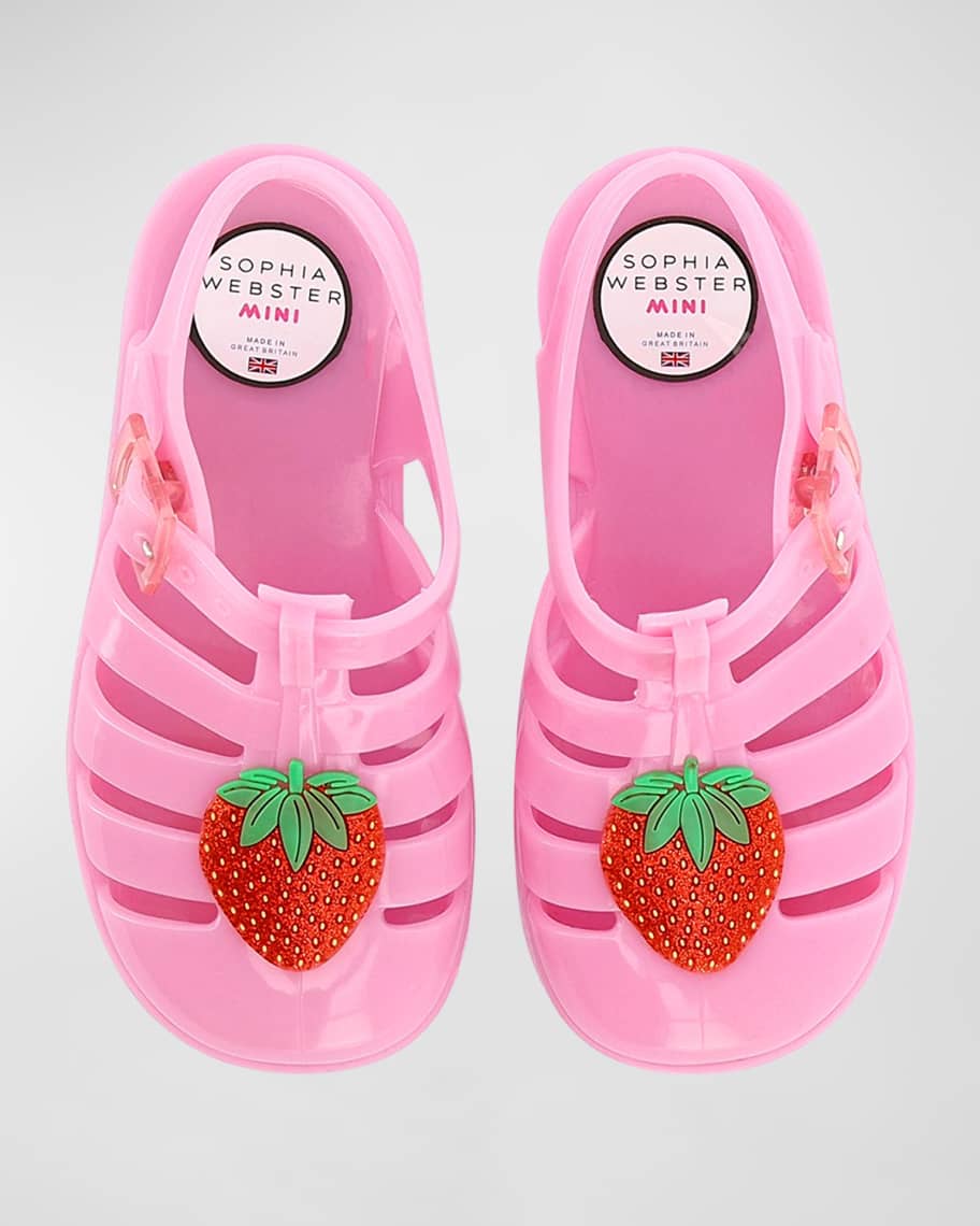 Image 3 of 3: Girl's Strawberry Jelly Sandals, Baby/Toddlers