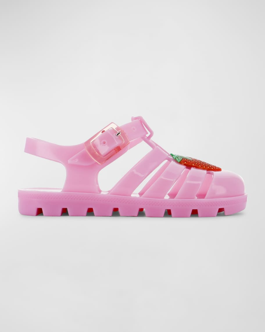 Image 1 of 3: Girl's Strawberry Jelly Sandals, Baby/Toddlers