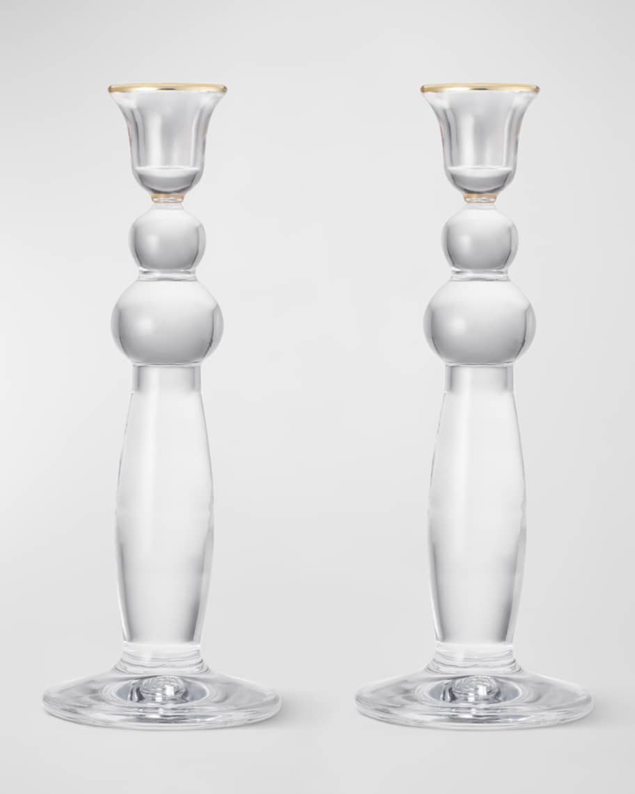 AERIN Sancia Extra Tall Taper Candle Holders, Set of 2