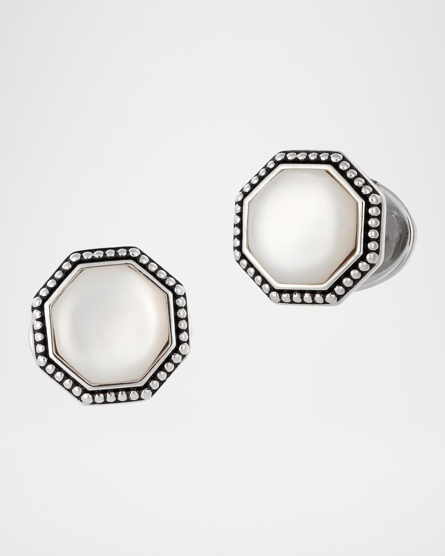 Jan Leslie Men's Octagon Mother-Of-Pearl Cufflinks | Neiman Marcus