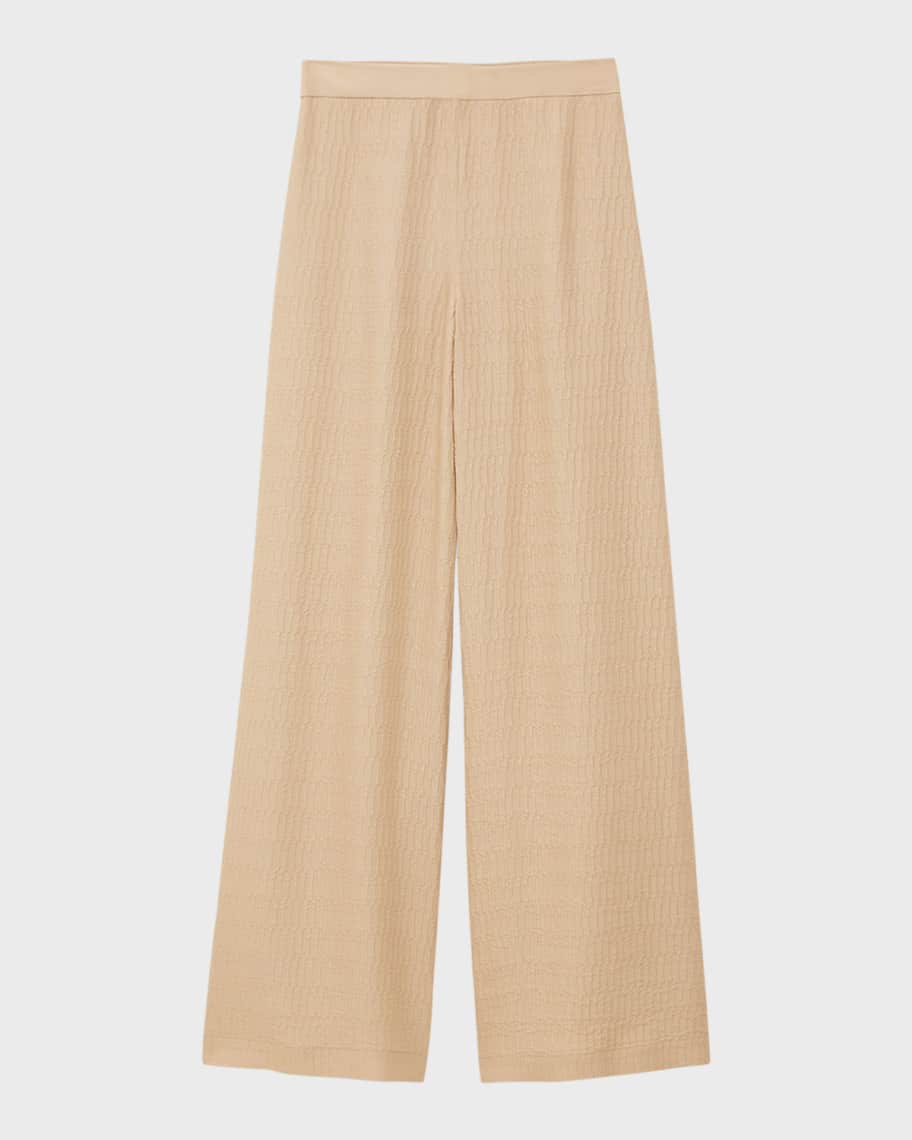 Wide Leg Jacquard Pants main image 1