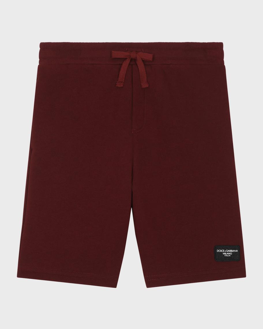 Short De Sport Bermudas Dolce & Gabbana DG Logo - Design Gio Ponti, Coton Bleu Et Blanc, Neuf Avec étiquettes