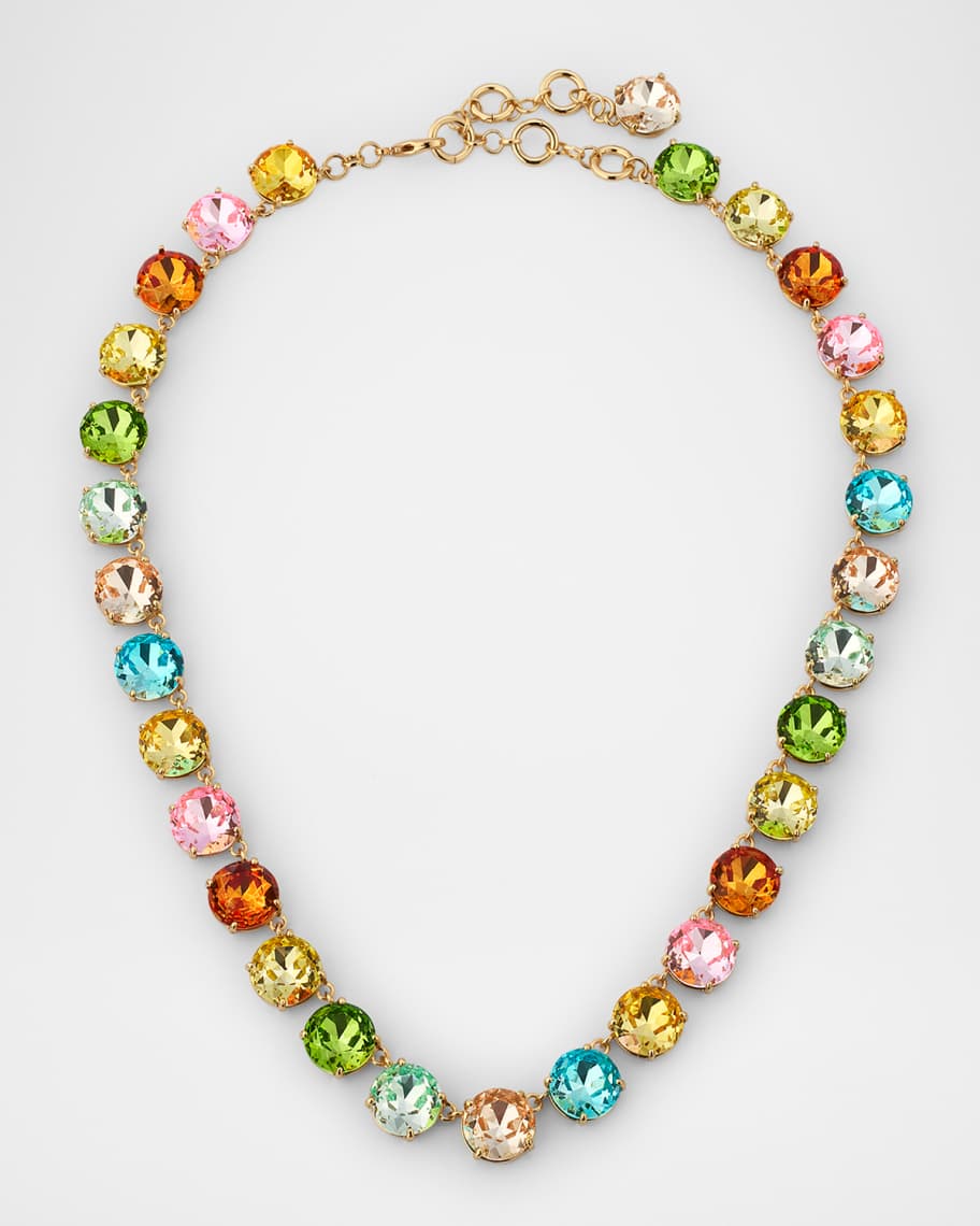 Roxanne Assoulin Rainbow Round Paste Necklace | Neiman Marcus