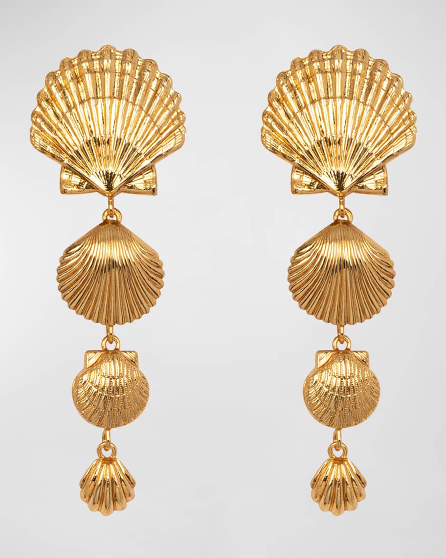 Image 1 of 2: Talay Shell Drop Earrings