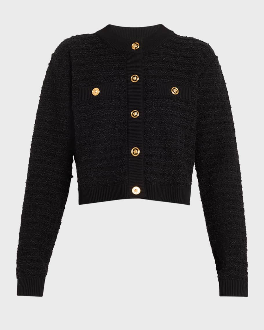 【送料&関税込】Versace Fringe Trim Woven Cardigan nm_4797052_100106_m