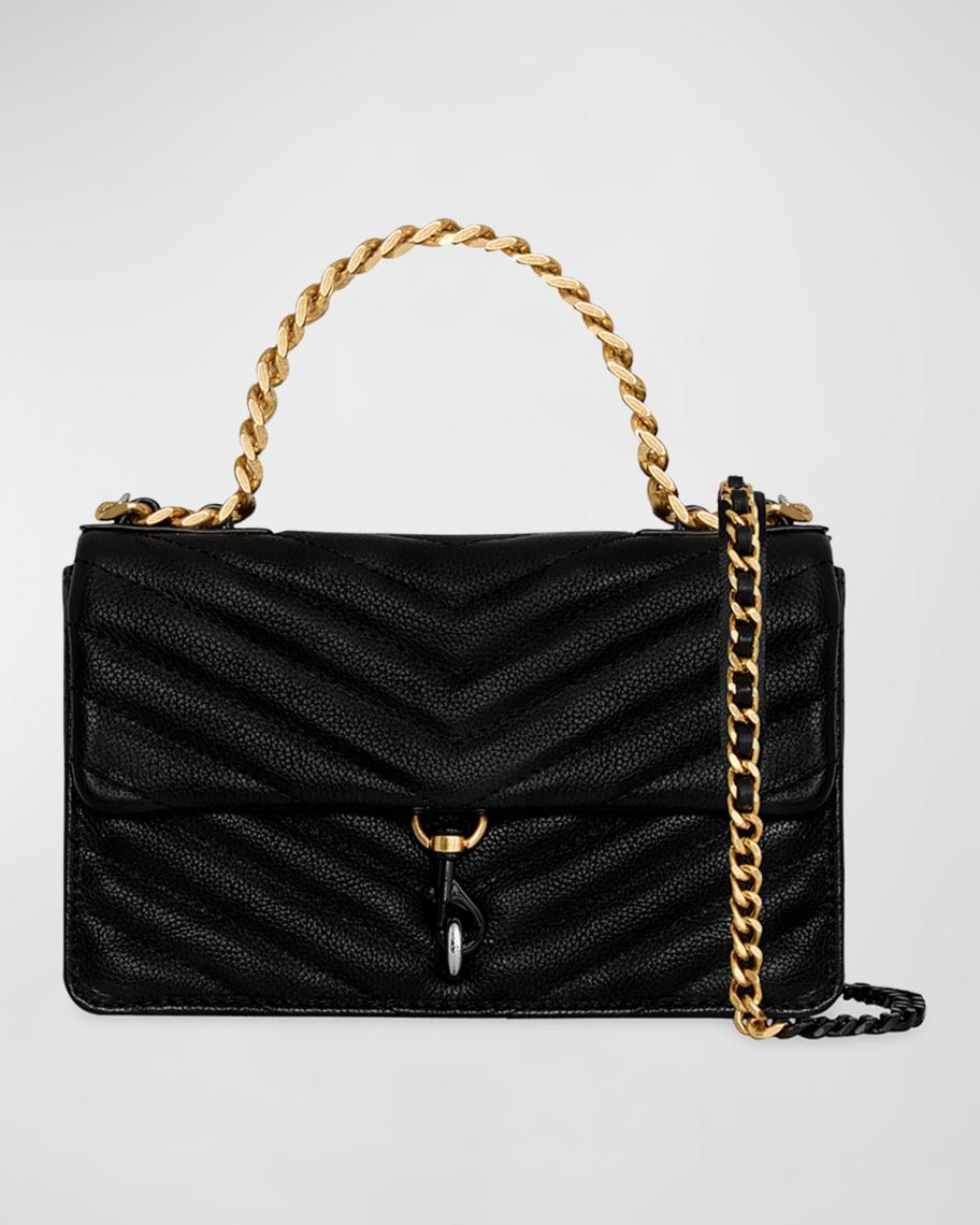Rebecca Minkoff Edie Quilted Leather Backpack - Seaweed Green - Chain Detail Rebecca Minkoff Edie Quilted Leather Backpack - Seaweed  main image 4