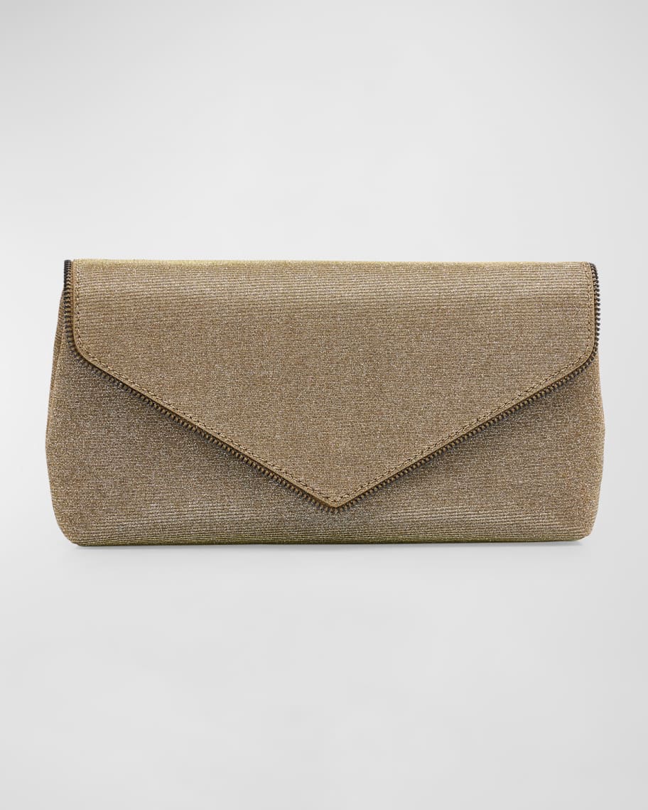 Rebecca Minkoff Zip Envelope Glitter Clutch Bag | Neiman Marcus