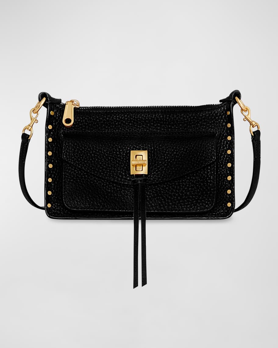 Rebecca Minkoff Darren Mini Zip Leather Crossbody Bag | Neiman Marcus