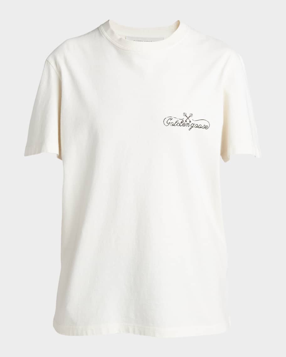 【GOLDEN GOOSE】Logo Print Short Sleeve T-Shirt/全国送料込み 17945345_38040250_1000.jpg