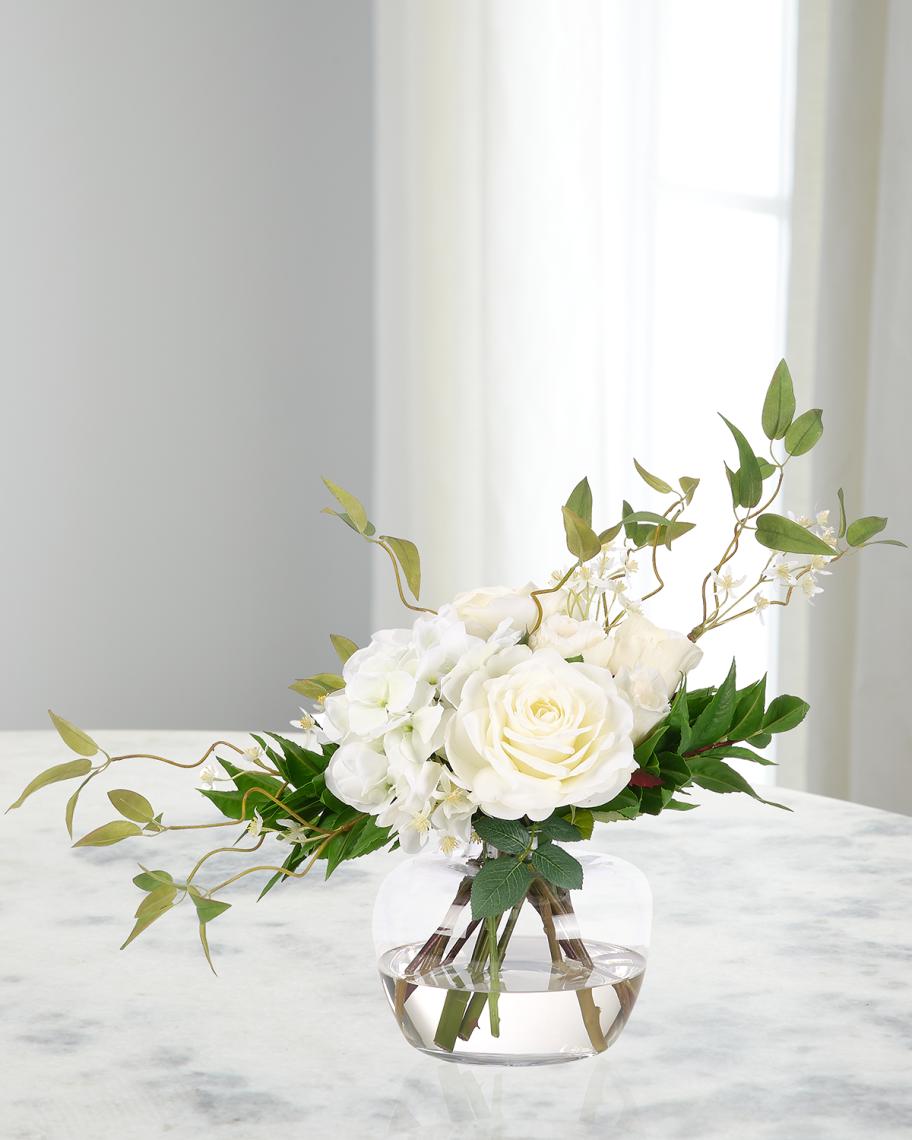 NDI White Hydrangeas & Roses 28
