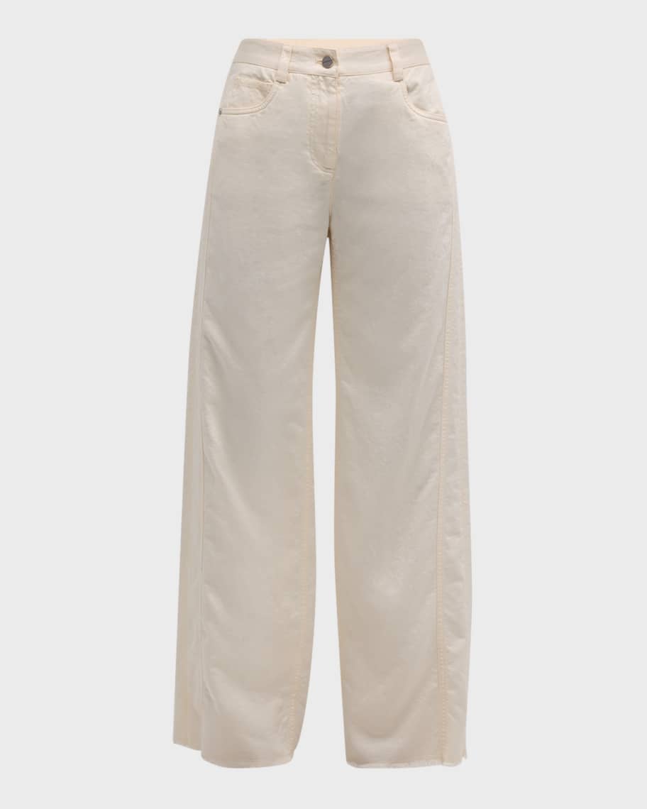 TWC Cotton Linen Slacks 32